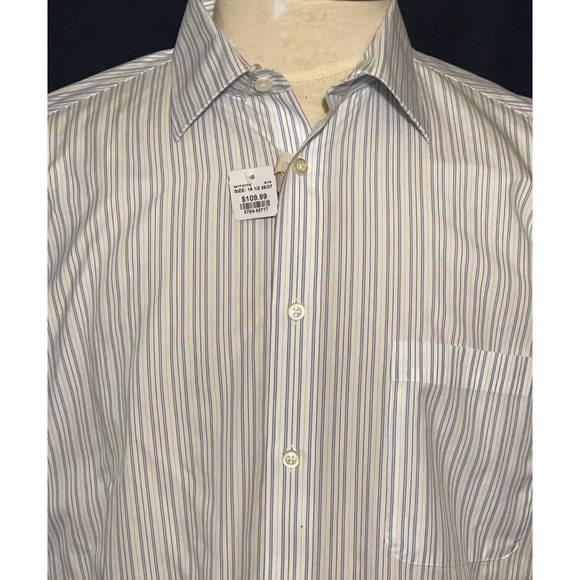 NWT Joseph Abboud 100% Egyptian 2-Ply Cotton L/S Shirt Sz 16.5/36-37 No Wrinkles - Picture 2 of 5